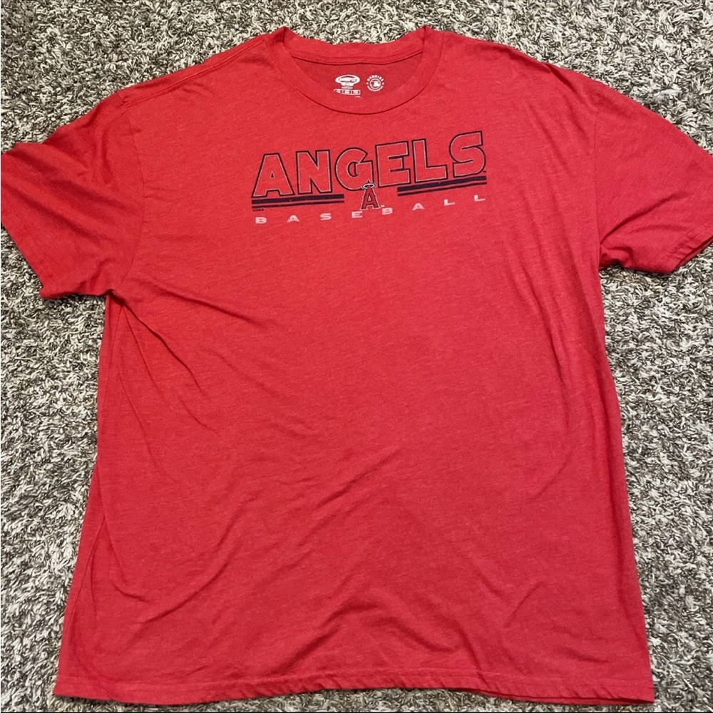 Los Angeles Angels Men's T Shirt Red Size 2XL XXL MLB Concept Sports Sleepwear